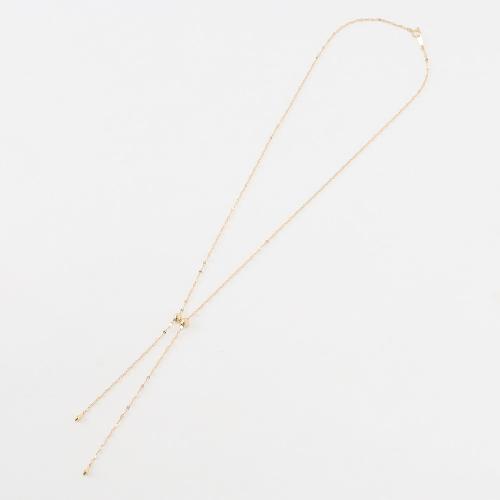 K18スライドロングネックレス