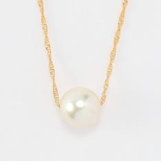 純金9mm珠アコヤ真珠ネックレス