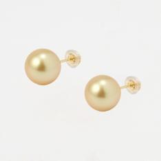 K18白蝶真珠ゴールド系ピアス