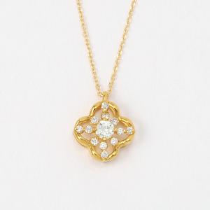 高島屋 天然ダイヤモンド ネックレス 0.50カラット K18 0．5ctダイヤ