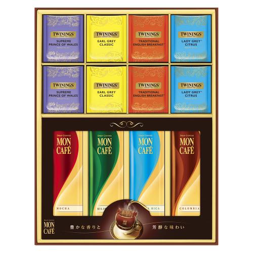〈モンカフェ＆トワイニング〉ドリップコーヒー＆ティーバッグ詰合せ