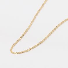 K18イタリー製中空スクリュー ネックレス