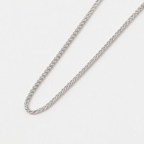 K18WGイタリー製スピガチェーン ネックレス