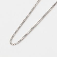 K18WGイタリー製スピガチェーン ネックレス