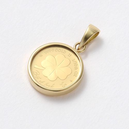 純金クローバーコイン1/30オンス ペンダントトップ
