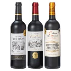 フランスボルドー金賞受賞赤ワイン3本セット