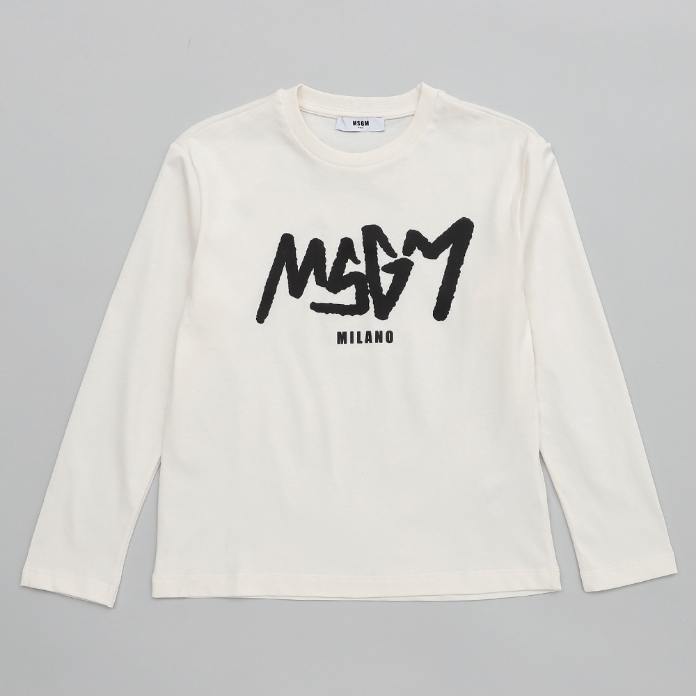 MSGM kids ロゴプリントTシャツ 14y