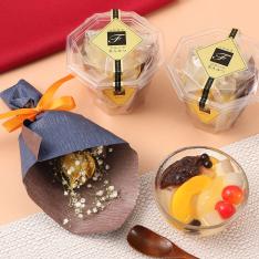 【敬老の日】山形のフルーツあんみつ&ミニ花束セット