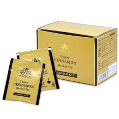 シナモンハーブティー ノンカフェイン 有機JAS認証 スリランカ政府認定 セイロンシナモン ティーバッグ(GoldBlend（生姜、ウコン、シナモン）