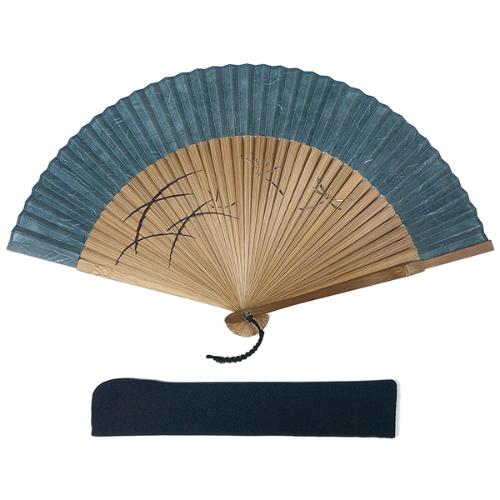 扇子 涼風セット 灰緑