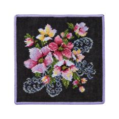 〈フェイラー〉ニューポージー　タオルハンカチ（チャコールグレー）