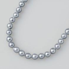 ナチュラルグレーアコヤ真珠8mmネックレス