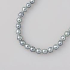 ナチュラルグレーアコヤ真珠7.5mmネックレス