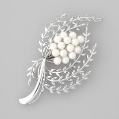 Svアコヤ真珠ブローチ