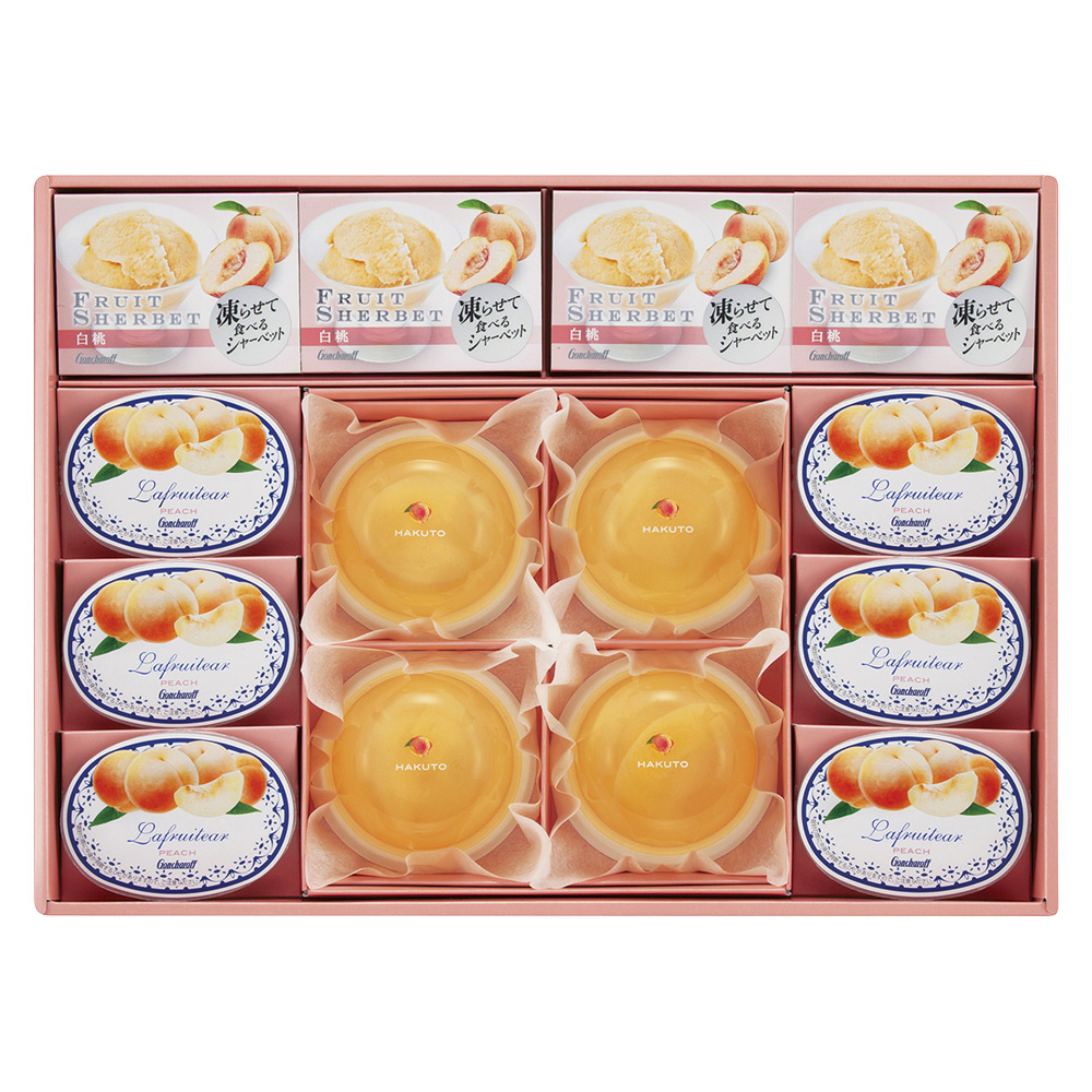 〈ゴンチャロフ〉白桃づくしのデザートセット