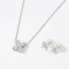 福袋 プラチナダイヤモンドペンダント・ピアスセット