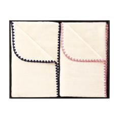 〈くらしすと〉オーガニックコットンブランケット（毛羽部分）2枚組