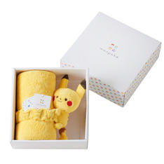 ピカチュウマスコット付きブランケット