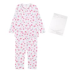 福袋 色柄おまかせナイトウェア（長袖）＆ボックスシーツ（シングル）2点セット