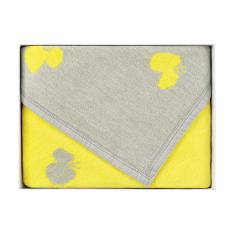 〈クリッパン〉ハーフブランケットCHOUCHO　オリーブイエロー