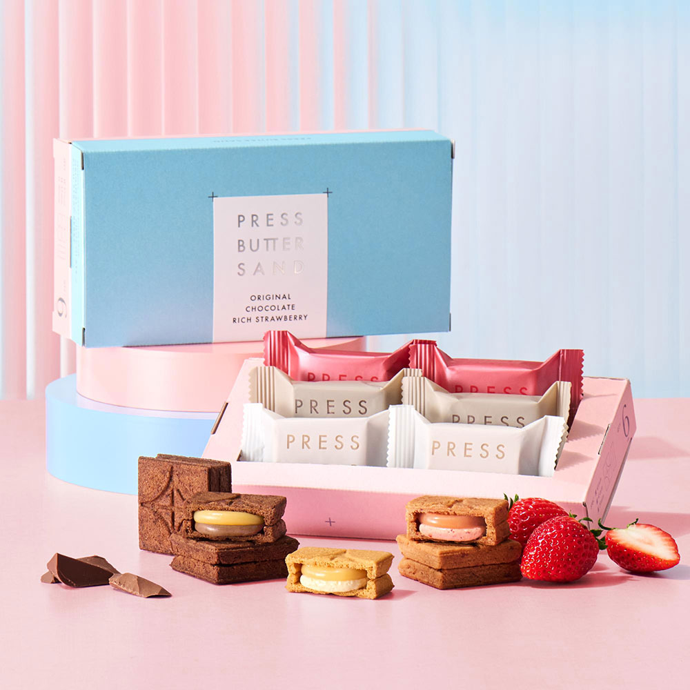 【ホワイトデー】バターサンド食べ比べ〈贅沢いちご〉6個入