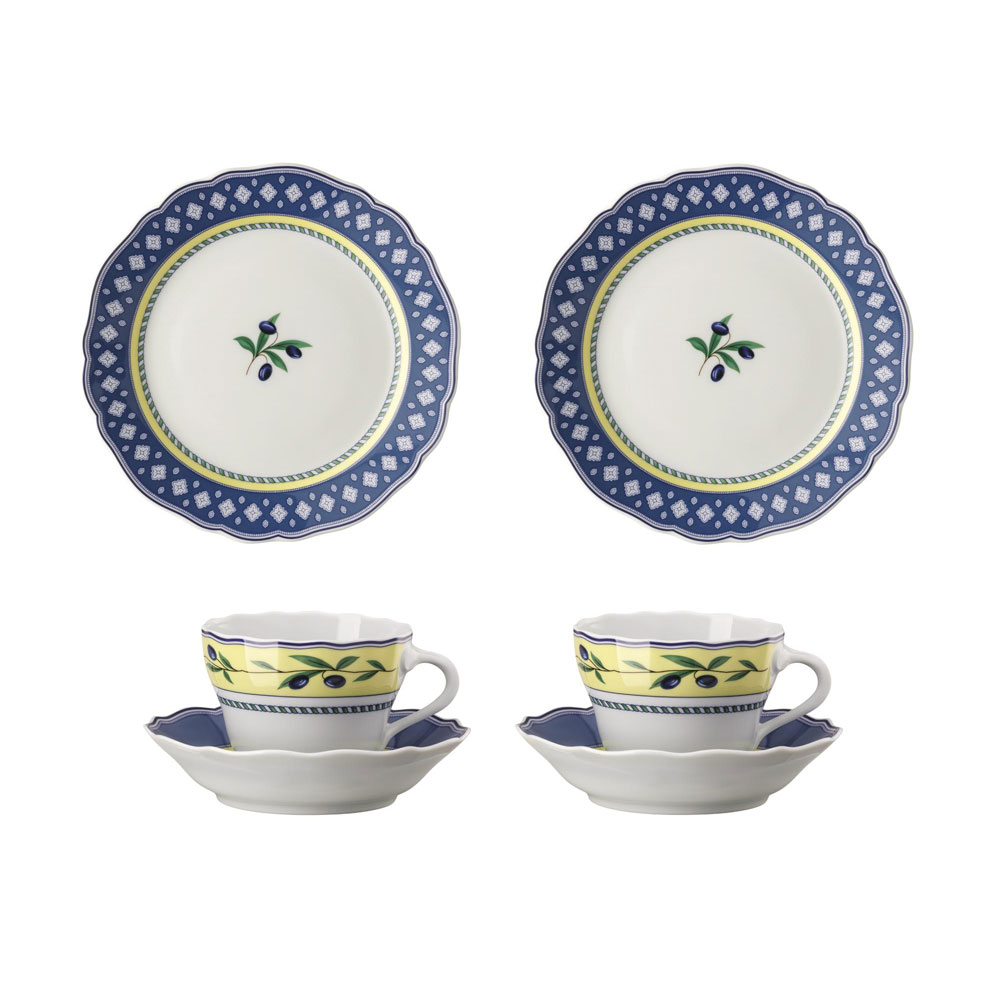 福袋 メドレー コーヒーカップ＆ソーサー・デザートプレート ペアセット