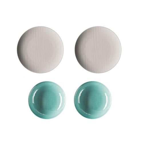 福袋 アクア＆オーガンジー プレート4枚セット