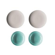 福袋 アクア＆オーガンジー プレート4枚セット