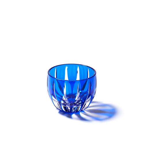江戸切子 剣菱 クリスタルぐい呑（ルリ）