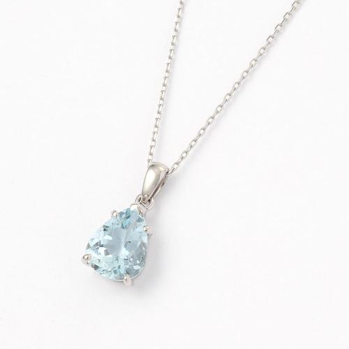 Pt1．4ctアクアマリンペンダント