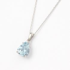 Pt1．4ctアクアマリンペンダント
