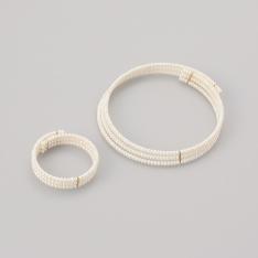 淡水パール3連ネックレス＆ブレスレット