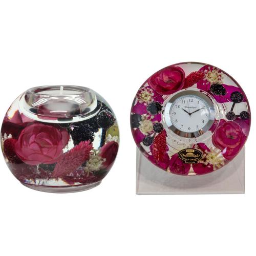 福袋 キャンドルホルダー＆クロックセット（ヴァレリー）