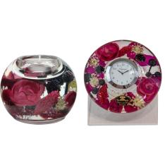 福袋 キャンドルホルダー＆クロックセット（ヴァレリー）