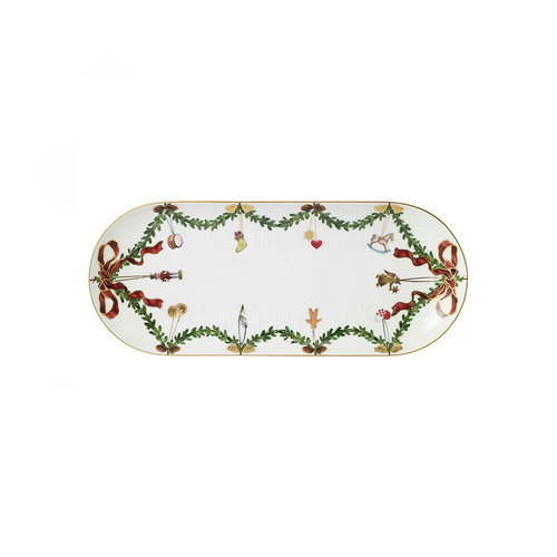 スターフルーテッド クリスマス ディッシュ 39cm