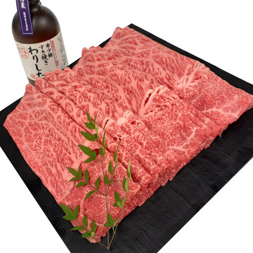 国内産特選黒毛和牛赤身しゃぶしゃぶすきやき用800g(わりした付)