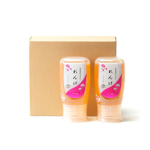 【オンライン限定】国産純粋はちみつ れんげ 2本セット