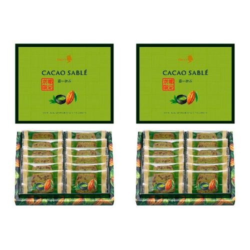 濃い抹茶カカオサブレ 12枚入×2個セット