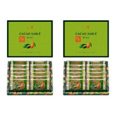 濃い抹茶カカオサブレ 12枚入×2個セット