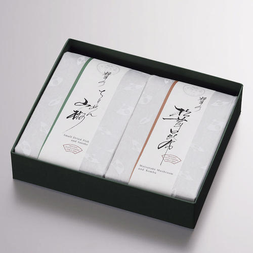 料亭のご馳走 二撰(ちりめん山椒・松茸昆布)