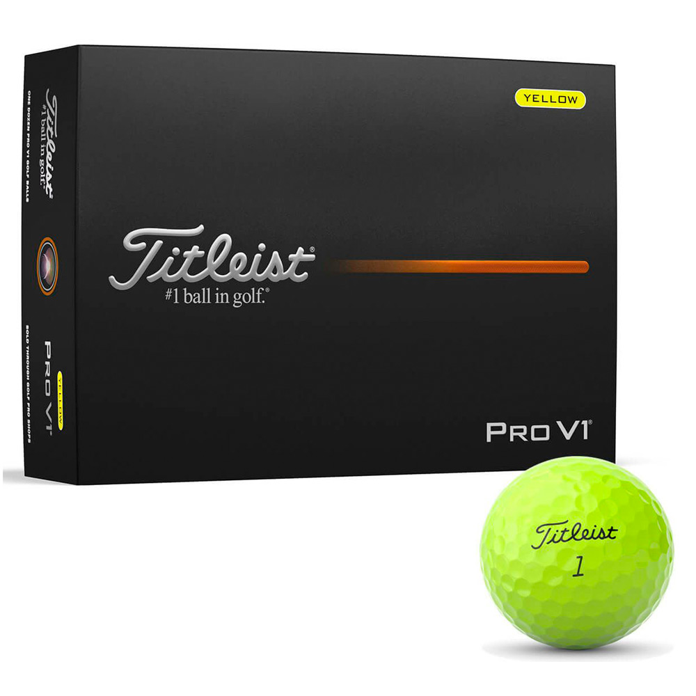プロV1 2025年モデル ゴルフボール 1ダース（12球入り） イエロー