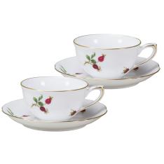 バラの実　ティー・コーヒー　ペアカップ＆ソーサー