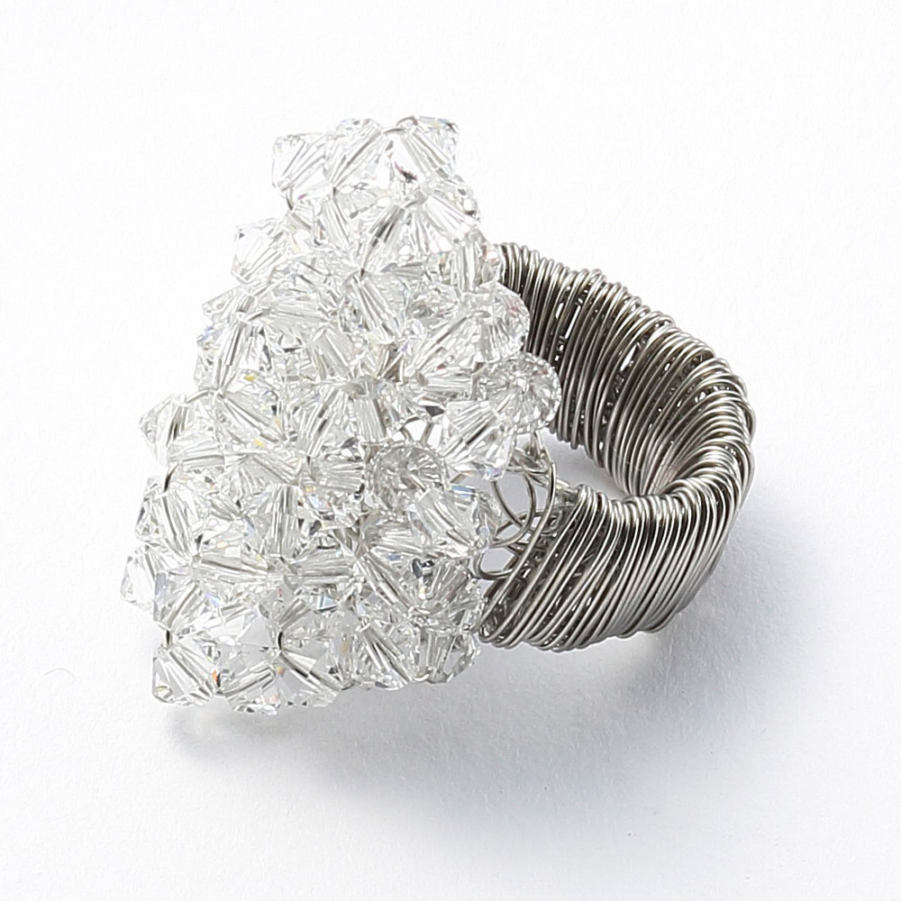 スワロフスキーガラス ステンレスワイヤーリング 商品詳細 高島屋オンラインストア