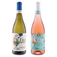 【母の日】貴婦人ラベル　イタリア白・ロゼワインセット（化粧箱入）