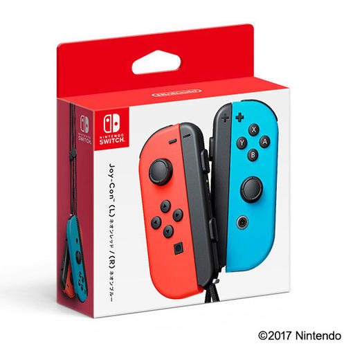 Switch Joy-Con(L)ネオンレッド/(R)ネオンブルー