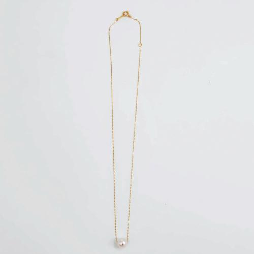 K18YGアコヤパールペンダント