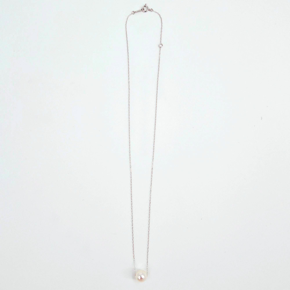 K18WGアコヤパールペンダント