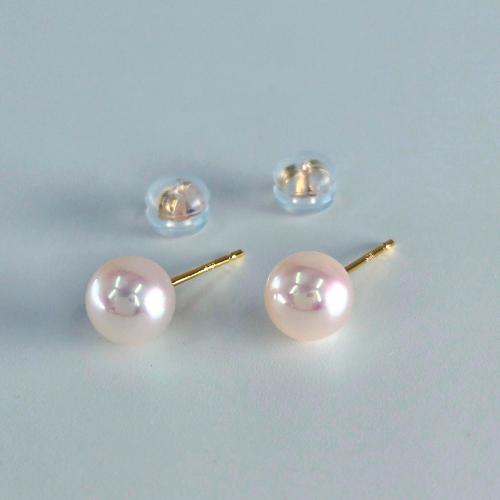 K18YGアコヤパールピアス