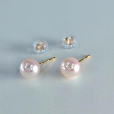 K18YGアコヤパールピアス