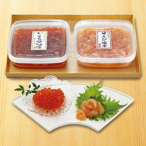 北海道 入久 三浦水産 いくら醤油漬 甘えび塩辛セット 商品詳細 高島屋オンラインストア